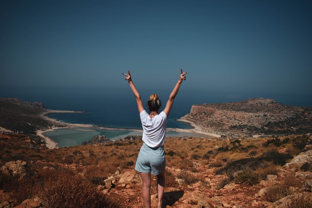 woman achieving goal